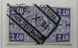 A6P18F131 Belgium Parcel Post and Railway Stamp 1923-24 2.40fr used-