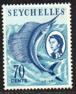 Seychelles Sc #206 Mint Hinged