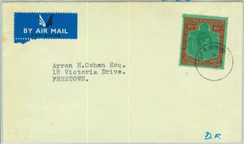 BK0438 - LEEWARD ISLANDS - Postal History -  SG # 113a on COVER  1948