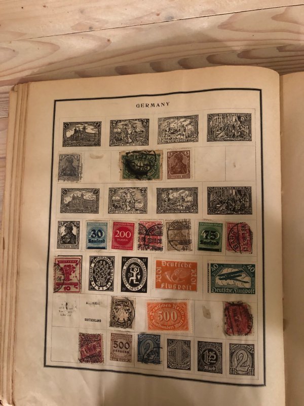 Modern Stamp Album Circa 1921