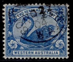 AUSTRALIA - Western Australia QV SG114, 2½d blue, VERY FINE USED. CDS