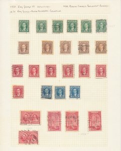 Canada 1870/1946 Used Collection on Pages (Apx 200 Items) UK289