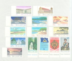 St. Lucia #261-274  Single (Complete Set) (Airplane)
