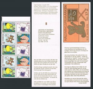 Sweden 2133-2136a booklet,MNH.Michel 1894-1897 MH 206. Children's drawings,1995.