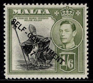 MALTA GVI SG244, 1s 6d black & olive-green, M MINT. 