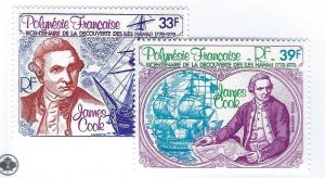 French Polynesia SCV C154-C155 MNH VF...Nice Bargain!