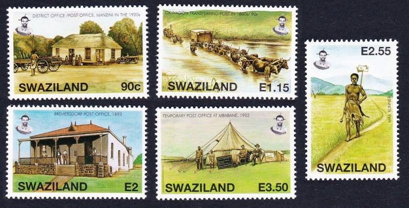 Swaziland Old Post offices 5v SG#760/64