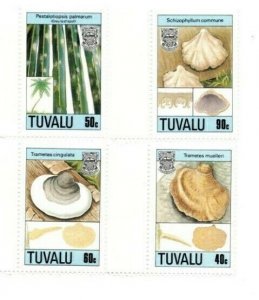 FULL SHEETS Tuvalu 1989 SC 520-3 - Fungi - 4 Sheets of 40 - MNH