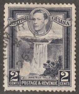 British Guiana, stamp, Scott#231, used, hinged,  2 cents, waterfall