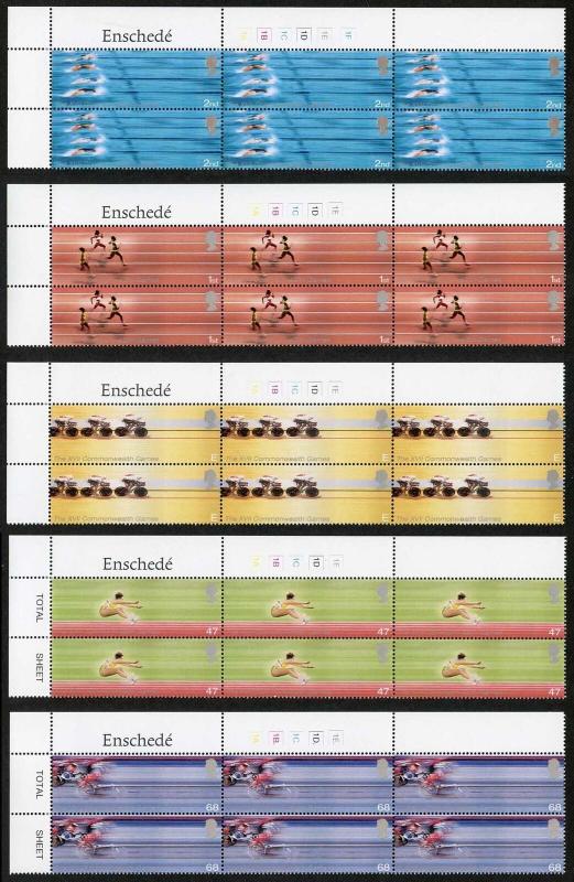 SG2299-03 2002 Commonwealth Games Set in Cylinder Blocks U/M