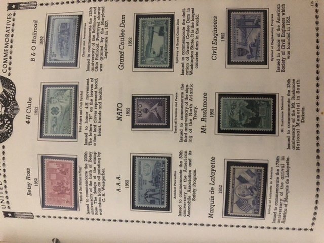 The All American Stamp Album Mint Stamps Very Nice Starts At 1933 Almost Full