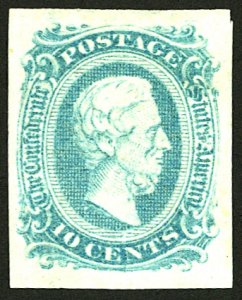 CONFEDERATE #11 MINT Partial OG HR  Crease