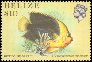 Belize #699-714, Complete Set(16), 1984, Marine Life, Fish, Never Hinged