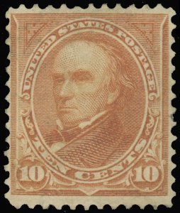 Scott #282C, Mint-F/VF-Disturbed OG-Hinged, DANIEL WEBSTER, SCV $175.00!