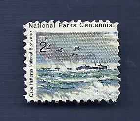 1448 2c Hatteras - Shipwreck in surf  VF/MNH/OG