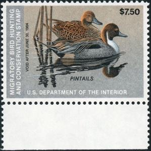 US Duck Stamp RW50 1983 XF 90 - Cert  MNH   S872