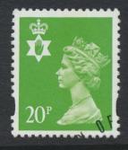 Northern Ireland SG NI71 SC# NIMH58 Used  with first day cancel 20p Machin