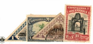 Mozambique Company #188-9 MH, 190 used, 192 MNH