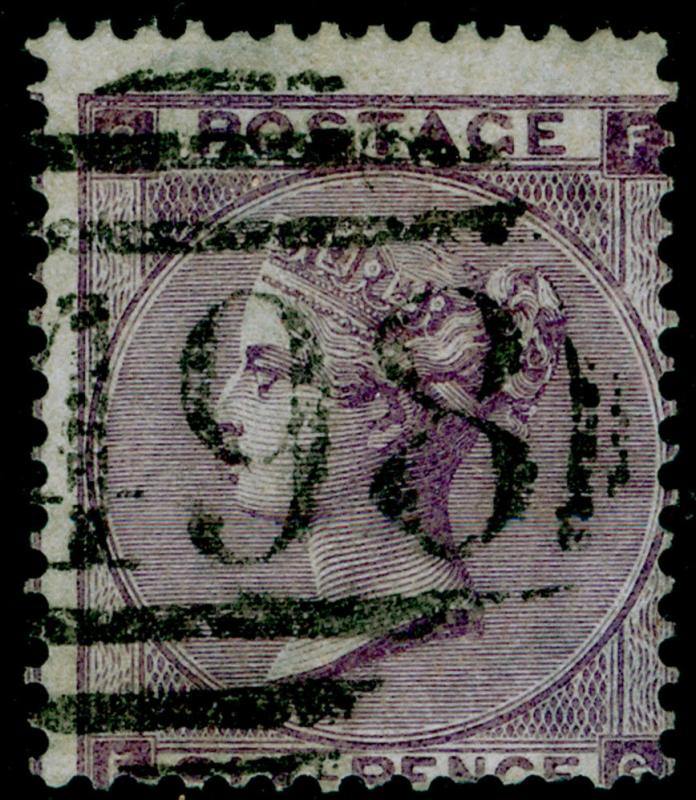 SG84, 6d lilac plate 3, USED. Cat £140. 