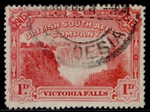 RHODESIA EDVII SG94, 1d red, FINE USED. Cat £11.