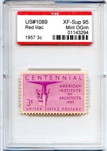 US SCOTT #1089 MINT-XF-SUP-OG-NH GRADED 95 PSE ENCAPSULATED SMQ $30 (7/30/24 GP)