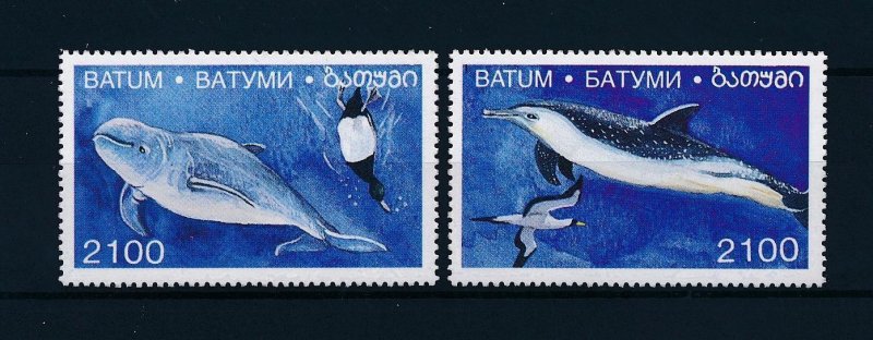 [47324] Batum Local issue  Marine life dolphins bird  MNH