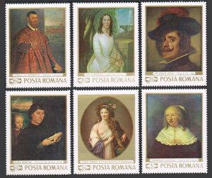 Romania 2124-2129.2130,MNH.Mi 2796-2801,2782 Bl.73. Portraits 1969.Rembrandt,