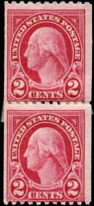 U. S. Scott #606 Pair - MH [NA01-0099-05-03]