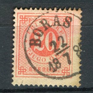 SWEDEN; 1880s early classic 'ore' issue used 20ore. value fair Postmark