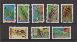 Thematic Stamps - Bulgaria  1992 Insects set of 8 sg.3852-9 MNH