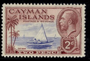 CAYMAN ISLANDS GV SG100, 2d ultramarine & purple, M MINT.