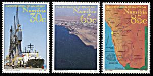 Namibia 759-761, MNH, Incorporation of Walvis Bay