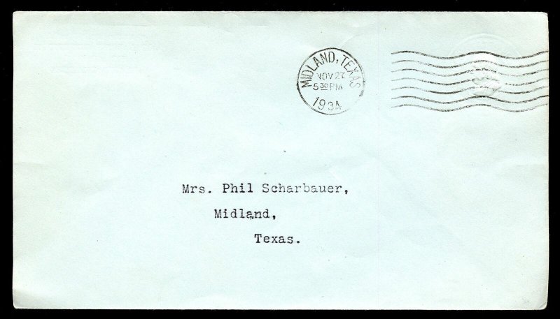 U.S. Scott U423 Albino One Cent Franklin Blue Stamped Envelope
