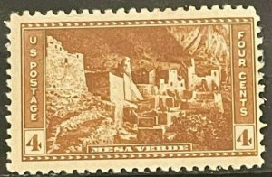 Scott#: 743 - National Parks: Mesa Verde, Cliff Palce 4c 1934 MNHOG - Lot 11