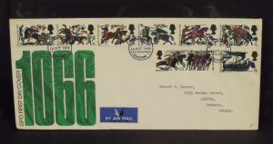 15368   GREAT BRITAIN   FDC # 470p-477p     Battle of Hastings     CV$ 15.60