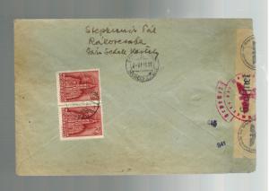 1942 Budapest Hungary  censored Express Cover to Przeworsk Ghetto Poland Judaica