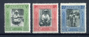 Jamaica 1923. Child Welfare set of 3. MH. SG107-107c.