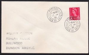 GB SCOTLAND 1971 cover PORTREE / ISLE OF SKYE cds..........................A9268