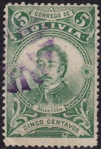 Bolivia - 1897 - Scott #49 - used - Murillo