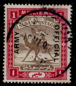 SUDAN EDVII SG A1, 1m brown & carmine, FINE USED.