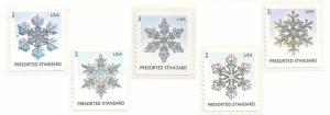 US 4808-4812 Snowflakes presorted standard set (5 stamps) MNH 2013