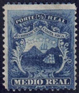 Costa Rica #1 Mint No Gum Single Stamp