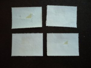 Stamps - Negri Sembilan - Scott#92,95-97-Used & Mint Hinged Part Set of 4 Stamps