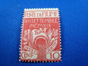 FIUME  1920  -  SCOTT # 101  -  MLH           (Hf7)