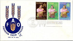 FDC Philippines 1963 - Freedom From Hunger - Manila - F37341 