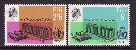 Fiji-Sc#224-5-unused NH Omnibus set-WHO-id2-1966-