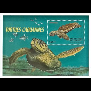DJIBOUTI 2000 - Scott# 812 S/S Turtles NH