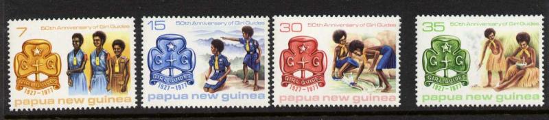 Papua New Guinea 470-3 MNH Girl Scouts