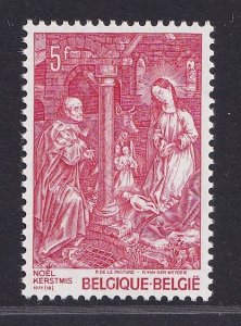 Belgium  #1005  MNH  1977   Christmas   nativity by van der Weyden