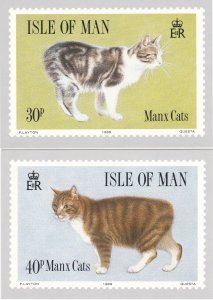 Isle of Man # 380-383, Manx Cats, Maxi Cards, Unused Mint